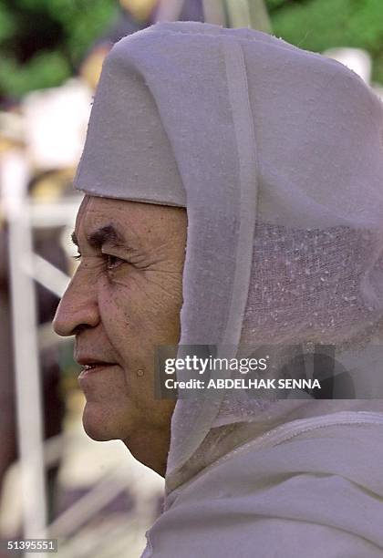 Picture of Moroccan Prime minister Abderrahmane Youssoufi taken 13 October 2000 in Rabat.