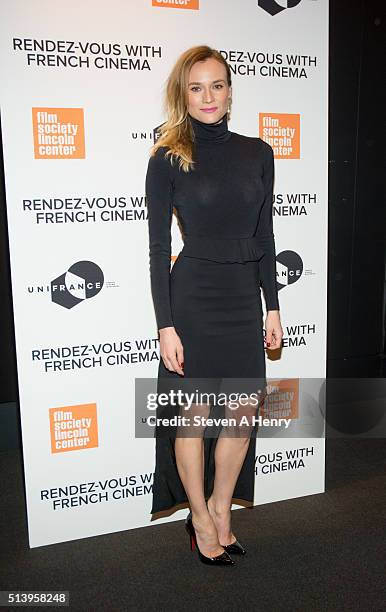 Actress Diane Kruger attends the 2016 Rendez-Vous with French Cinema - at Furman Gallery on March 5, 2016 in New York City.