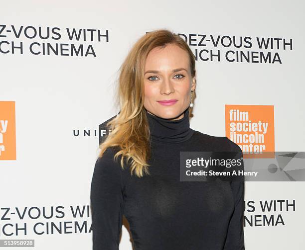 Actress Diane Kruger attends the 2016 Rendez-Vous with French Cinema - at Furman Gallery on March 5, 2016 in New York City.
