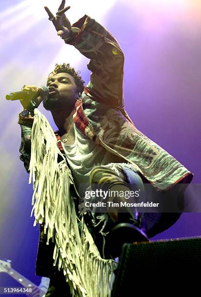 Miguel performs during the Okeechobee Music & Arts Festival on March 5, 2016 in Okeechobee, Florida.