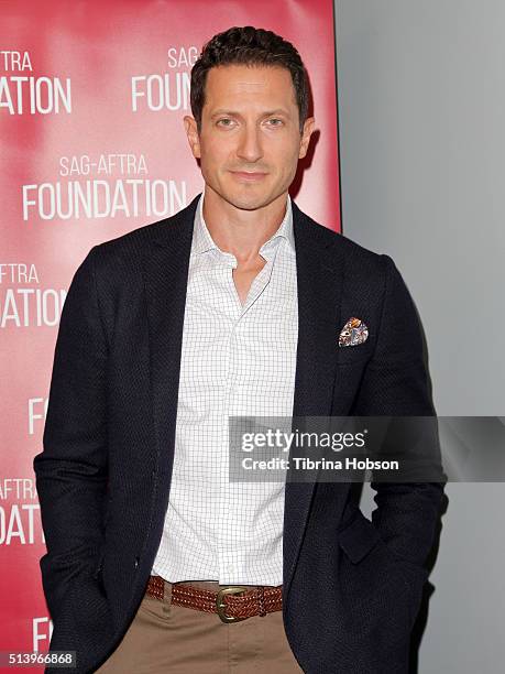 Sasha Roiz attends the SAG-AFTRA Foundation Conversations with the 'Grimm' cast at SAG-AFTRA Foundation on March 5, 2016 in Los Angeles, California.