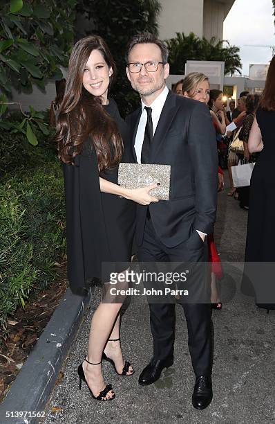 Brittany Slater and Christian Slater attend Destination Fashion 2016 to benefit The Buoniconti Fund to Cure Paralysis, the fundraising arm of The...