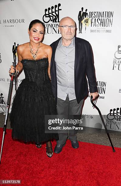 Orianne Cevey and Phil Collins attend Destination Fashion 2016 to benefit The Buoniconti Fund to Cure Paralysis, the fundraising arm of The Miami...
