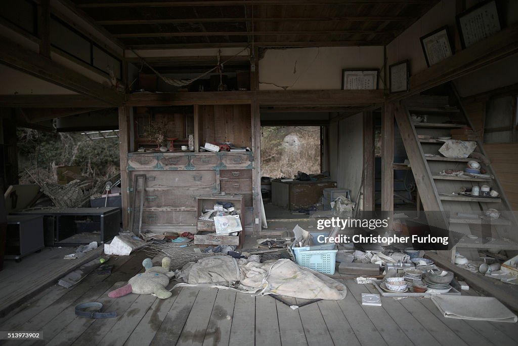 Homes And Businesses In Fukushima As Five Year Anniversary Of Devastating Tsunami Approaches