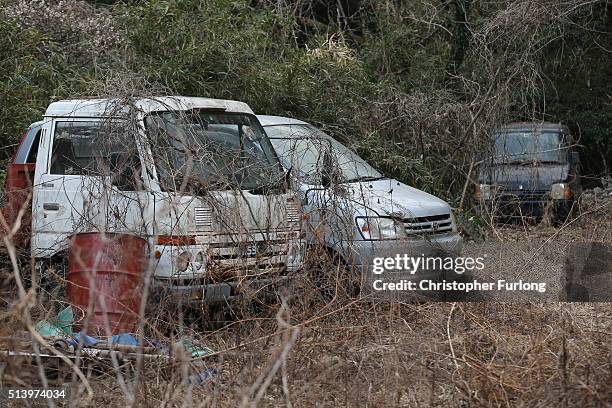 The elements and nature take over homes and businesses inside the radiation contamination exclusion zone close to the devastated Fukushima Daiichi...