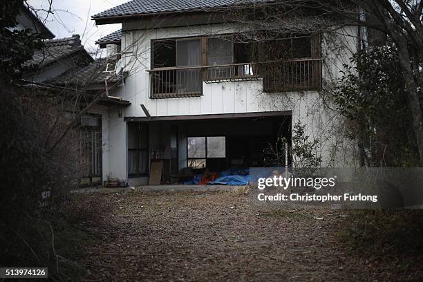 The elements and nature take over homes and businesses inside the radiation contamination exclusion zone close to the devastated Fukushima Daiichi...