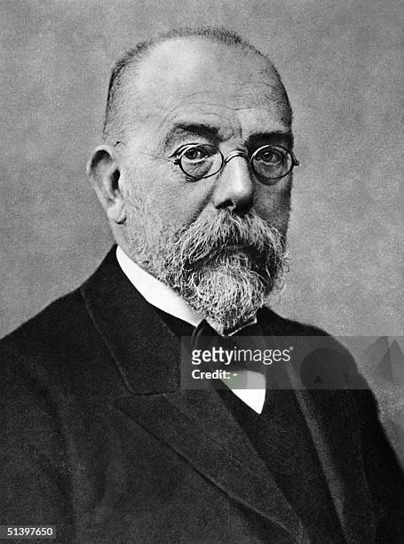 Portrait dated probably 1903 in Berlin of Robert Koch , German bacterioligist, physician and surgeon, who discovered in 1982 the tuberculosis...