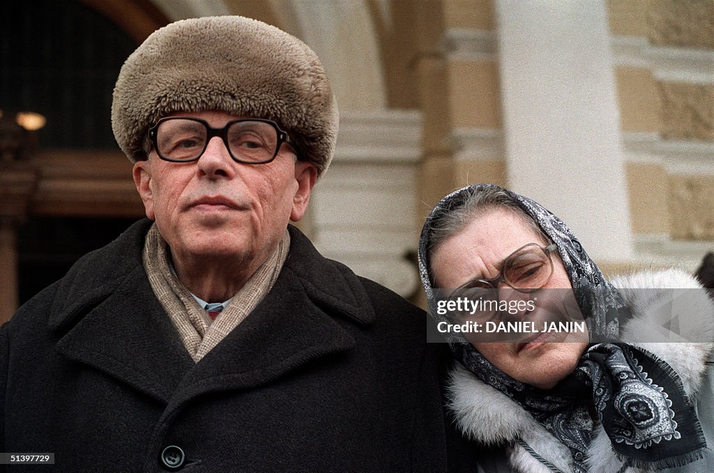 Leading Soviet dissidents Dr. Andrei Sakharov and