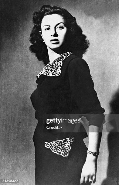 Portrait from the 1950s shows Egyptian actress Faten Hamama who first captivated audiences with "Youm Sai'd" in 1940. Hamama married director Ezz...