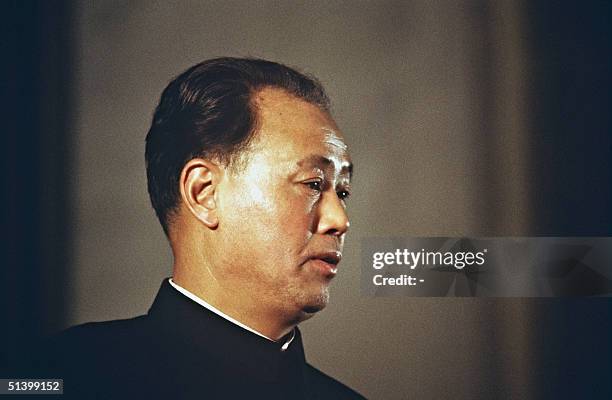 Picture dated 17 October 1980 in Beijing of Zhao Ziyang, the chief architect of China's reforms, Prime Minister and Chinese Communist Party's general...