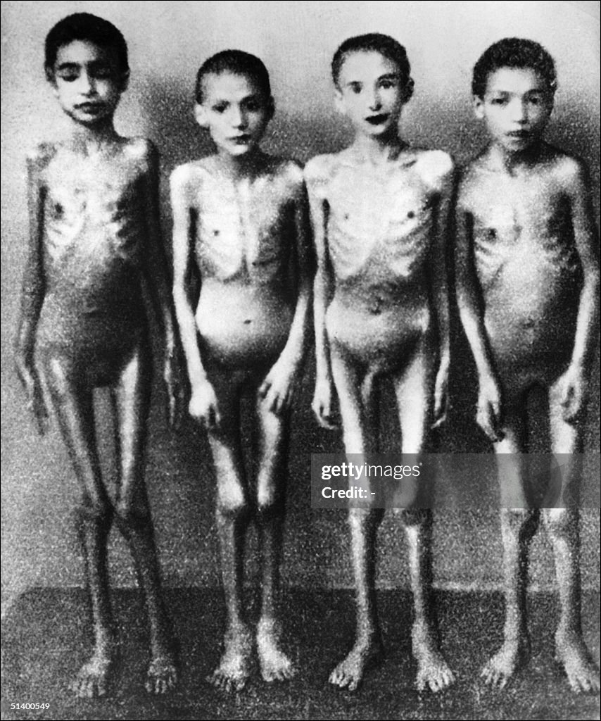 Children prisoners of the Nazi concentration camp