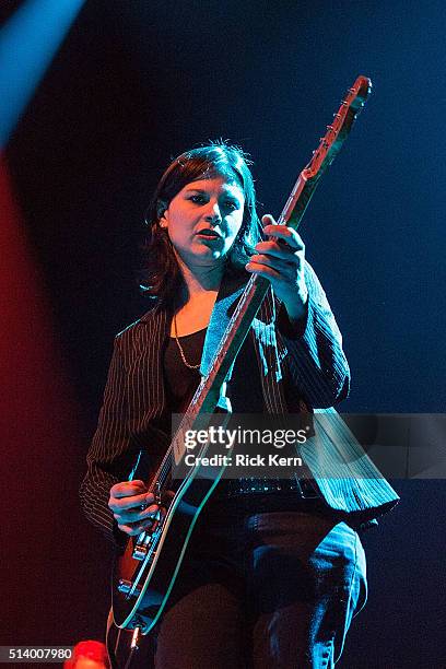 Musician/vocalist Eve Monsees of Eve & the Exiles performs in concert at ACL Live on March 5, 2016 in Austin, Texas.