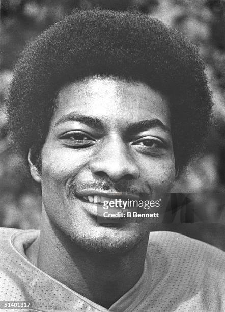 Portrait of defensive back Louis Wright of the Denver Broncos. Louis Wright played for the Denver Broncos from 1975-1986.