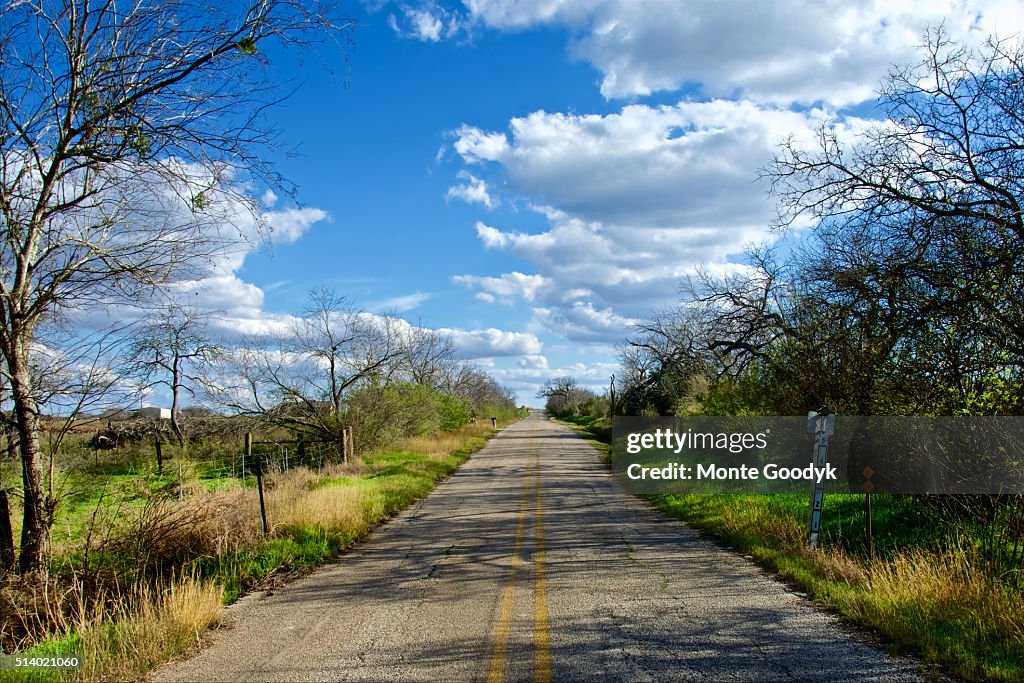 Texas Rural Area A Rural Texas Road High-Res Stock Photo - Getty Images