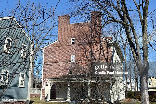 The Isaac Royall House and Slave Quarters on March 6, 2016 in Medford, Massachusetts. The slave quarters building was constructed in 1732 by Isaac...