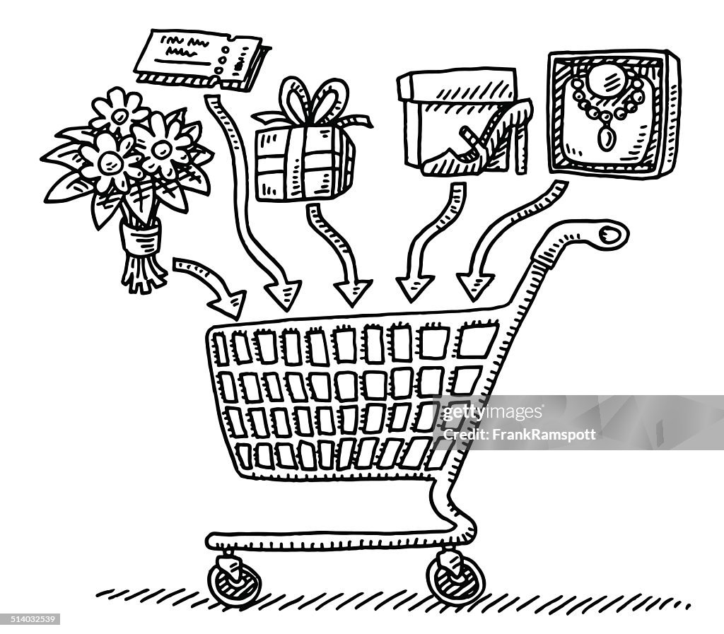 Shopping Cart Adding Products Drawing