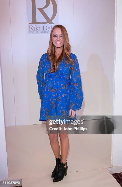 Maci Bookout attends the Bridal Fashion Show at The Grosvenor House Hotel on March 6, 2016 in London, England.