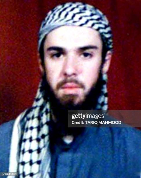 Picture of " American Taliban" John Walker Lindh from the record of Arabia Hassani Kalan Surani Bannu madrassa in Pakistan's north western city of...
