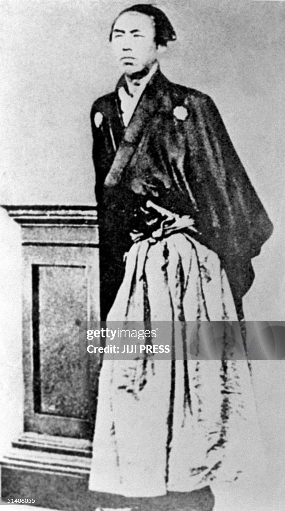 This 1866 picture, taken in Nagasaki, shows Japane