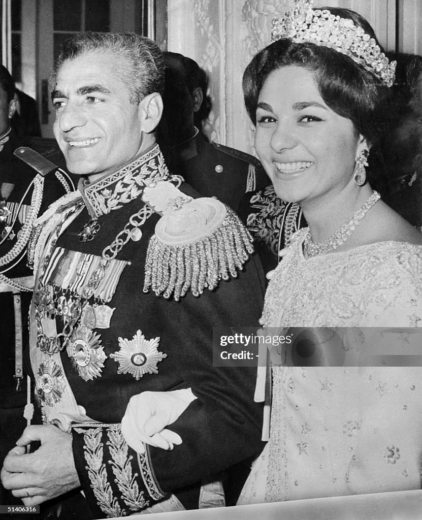 The shah of Iran Mohammed Reza Pahlavi and his wif