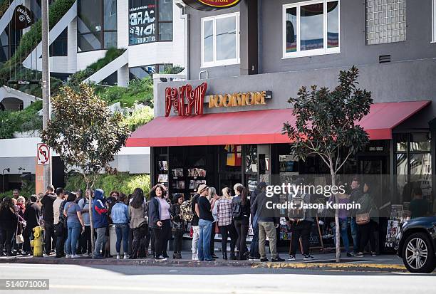 General view of atmosphere is seen during a signing for James Franco's new book "Straight James/Gay James" at Book Soup on March 6, 2016 in West...