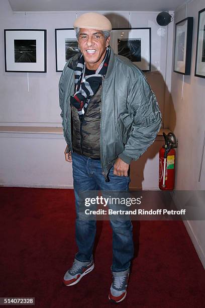 Actor Samy Naceri attends the "Garde Alternee" : Theater Play at Theatre des Mathurins on March 6, 2016 in Paris, France.