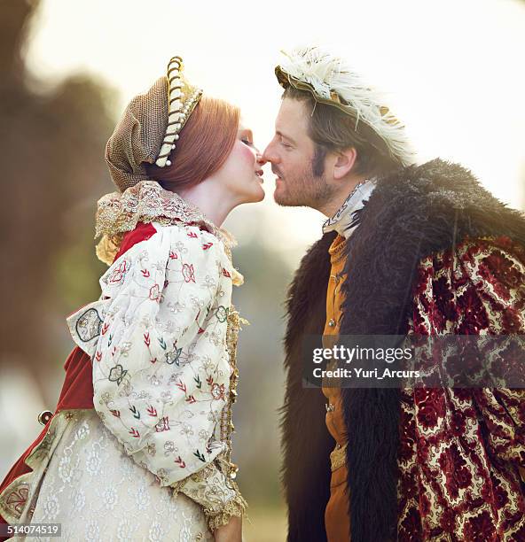 royal kisses - tudor women stock pictures, royalty-free photos & images