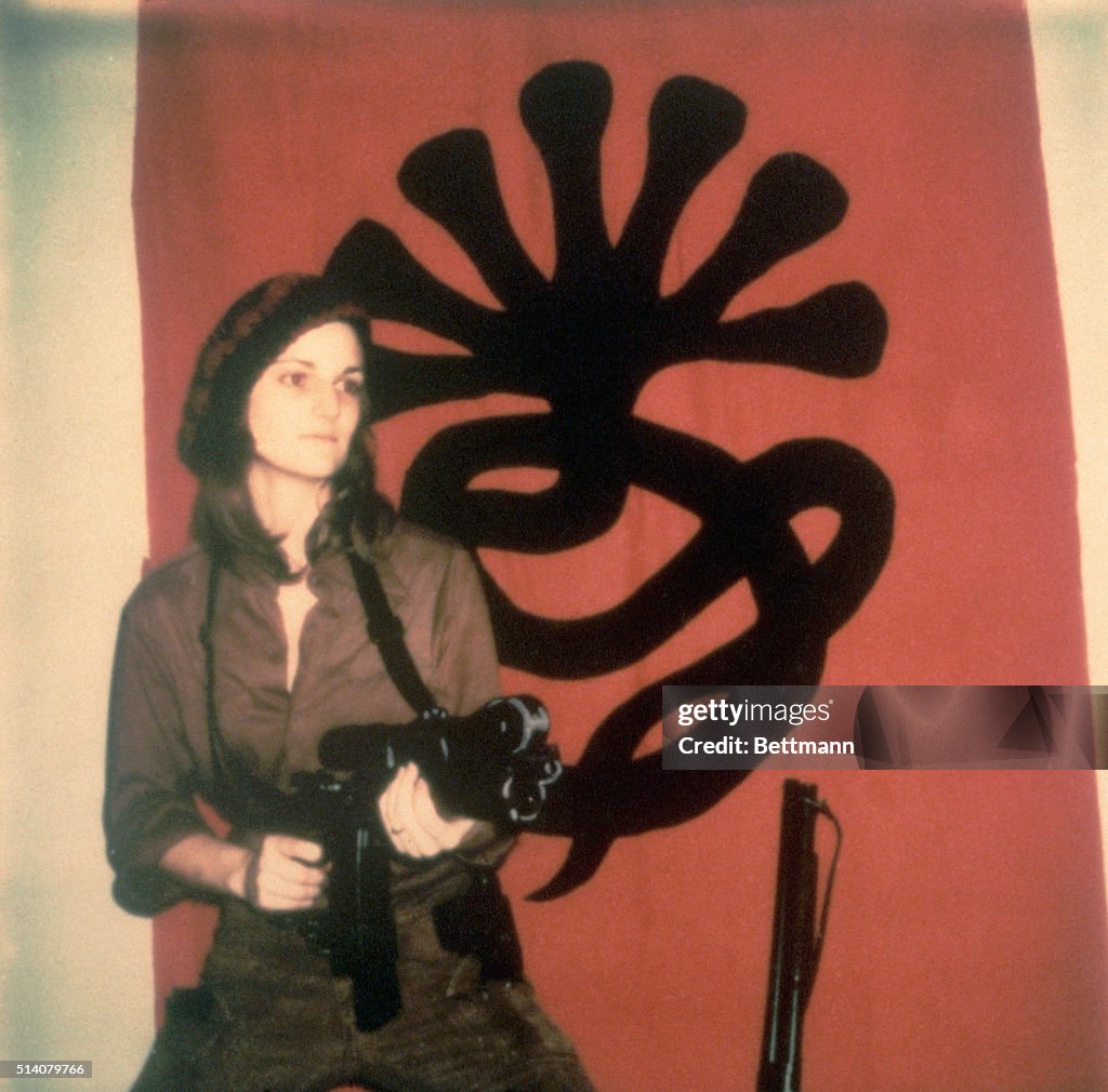 Patty Hearst with Machine Gun