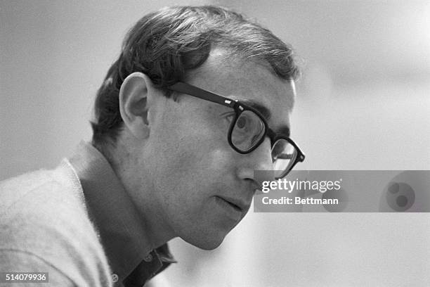 Woody Allen's quiet, shy on-stage manner is very much similar to the way he is offstage.