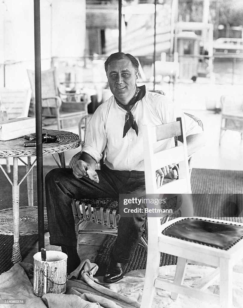 Franklin D. Roosevelt Painting Chairs