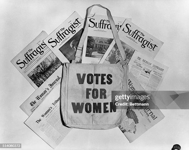 The American Suffragist, The Suffragist, The Woman's Tribune, and The Woman's Journal newspapers.