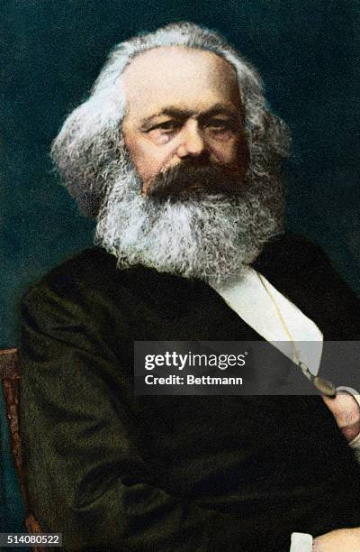 Karl Marx , German political philosopher, author of Das Kapital.