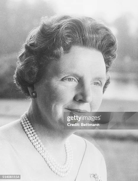 The Hague, Netherlands-ORIGINAL CAPTION READS: This is a recent portrait of her Majesty Queen Juliana of the netherlands by photographer Max Koot....