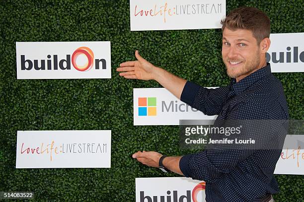 Actor Travis Van Winkle hosts the 2nd Annual LoveLife Fundraiser to support buildOn at the Microsoft Lounge on March 6, 2016 in Venice, California.