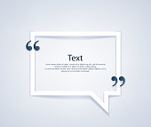 Quote bubble frame template illustration