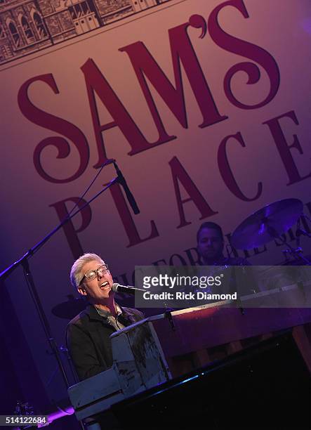 Recording Artist Matt Maher performs during Sam's Place - Music for the Spirit hosted by Steven Curtis Chapman at Ryman Auditorium on March 6, 2016...