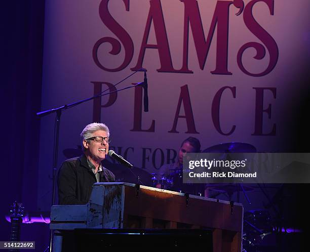 Recording Artist Matt Maher performs during Sam's Place - Music for the Spirit hosted by Steven Curtis Chapman at Ryman Auditorium on March 6, 2016...