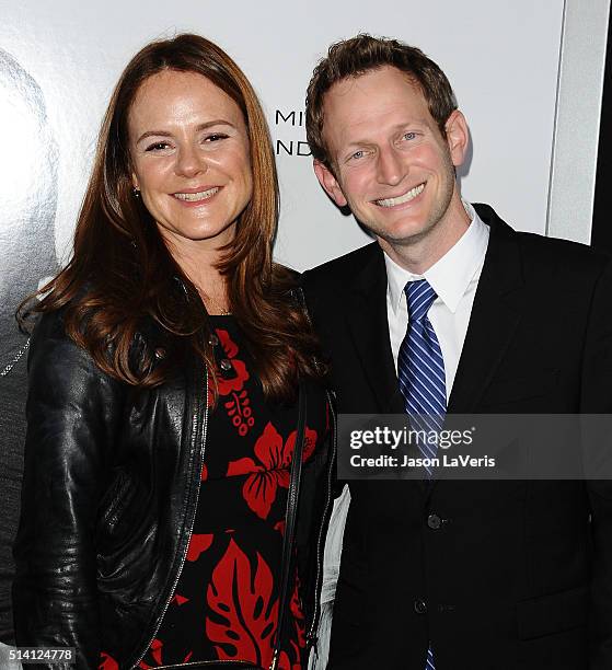 Producers Nira Park and Todd Schulman attend the premiere of "The Brothers Grimsby" at Regency Village Theatre on March 3, 2016 in Westwood,...