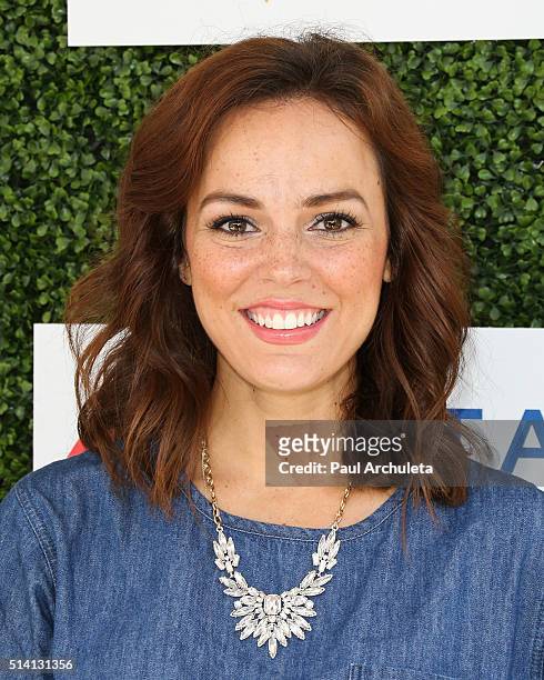 Actress Erin Cahill attends the 2nd annual LoveLife fundraiser to support The BuildOn Organization at Microsoft Lounge on March 6, 2016 in Venice,...
