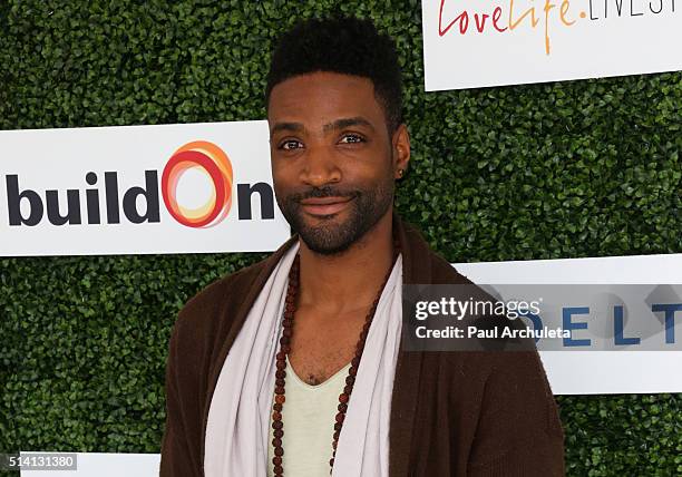 Actor Reign Morton attends the 2nd annual LoveLife fundraiser to support The BuildOn Organization at Microsoft Lounge on March 6, 2016 in Venice,...