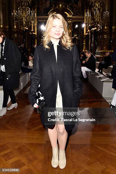 Melanie Thierry attends the Stella McCartney show as part of the Paris Fashion Week Womenswear Fall/Winter 2016/2017 on March 7, 2016 in Paris,...