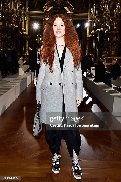 Jess Glynne attends the Stella McCartney show as part of the Paris Fashion Week Womenswear Fall/Winter 2016/2017 on March 7, 2016 in Paris, France.