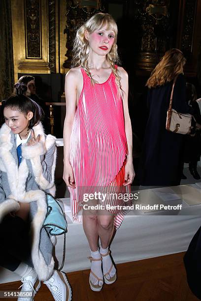 Musical Artist Petite Meller attends the Stella McCartney show as part of the Paris Fashion Week Womenswear Fall/Winter 2016/2017. Held at Opera...