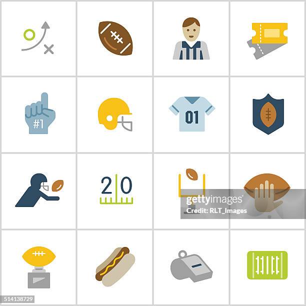 football icons — poly series - football goal post stock illustrations