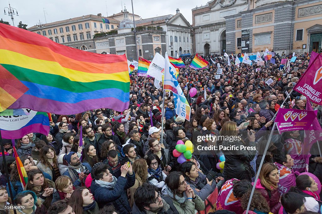 After the approval of the bill Cirinnà, thousands of...