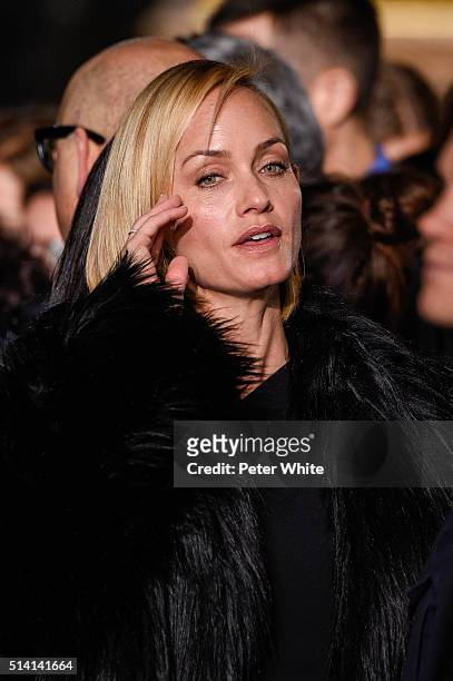 Amber Valletta attends the Stella McCartney show as part of the Paris Fashion Week Womenswear Fall/Winter 2016/2017 on March 7, 2016 in Paris, France.