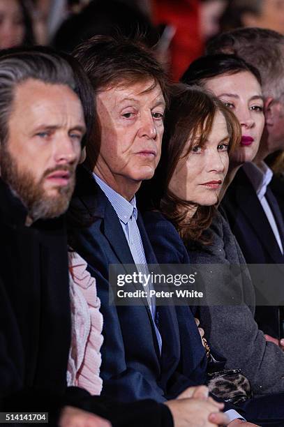 Paul McCartney attends the Stella McCartney show as part of the Paris Fashion Week Womenswear Fall/Winter 2016/2017 on March 7, 2016 in Paris, France.