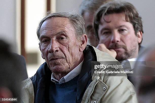 Zdenek Zeman manager of Lugano attends the "Panchina D'oro season 2014-2015"at Coverciano on March 7, 2016 in Florence, Italy.