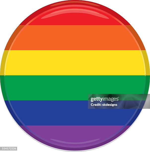 rainbow button, icon classic design - meaningful stock illustrations