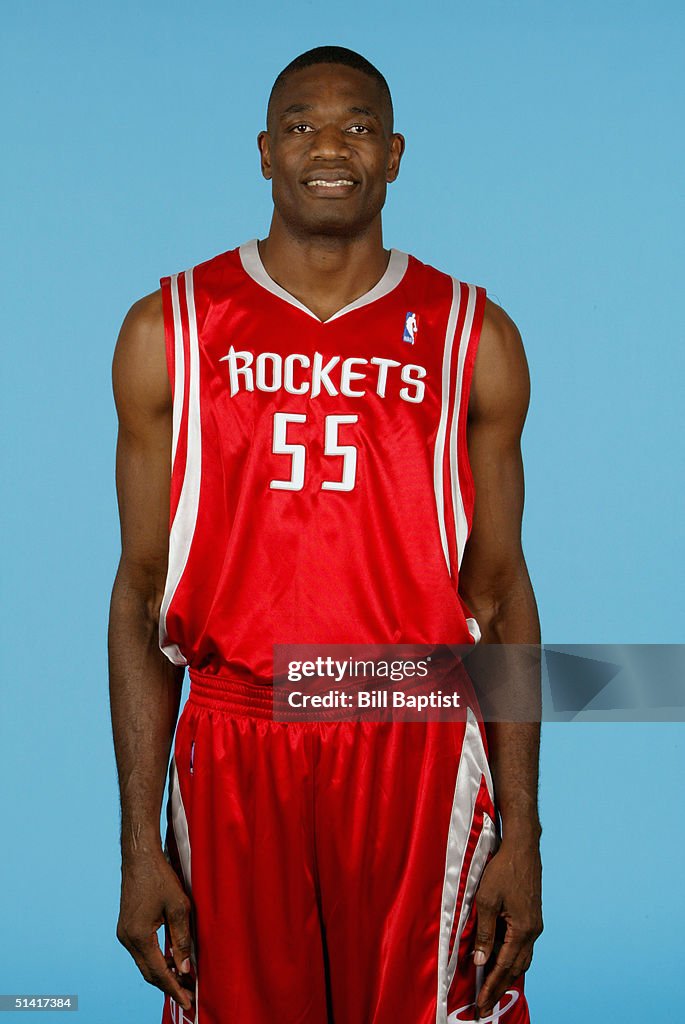 Mutamba Houston Rockets Dikembe Mutombo of the Houston Rockets poses for a portrait during ...